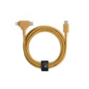 Native Union Belt Cable Duo - kabel USB-C - USB-C / lightning, 1,5 m (kraft)