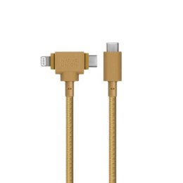 Native Union Belt Cable Duo - kabel USB-C - USB-C / lightning, 1,5 m (kraft)