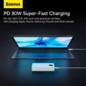 Powerbank Baseus Adaman2 z wyświetlaczem cyfrowym 2x USB-A / 1x USB-C 10000mAh 30W - biały