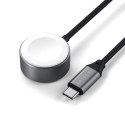 Satechi USB-C Fast Charging Cable - kabel ładujący USB-C do Apple Watch, 5W 20 cm (space gray)