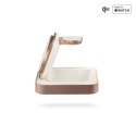 ZENS Nightstand Charger Pro 2 - ładowarka bezprzewodowa Qi2 15W do dwóch urządzeń kompatybilna z MagSafe (copper)