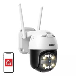 Kamera zewnętrzna IP ZOSI C296 WiFi 5MP Pan Tilt IP66 + karta microSD 32GB