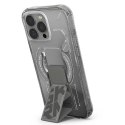 Skinarma etui Helio iPhone 16 Pro 6.3" Magnetic Charging + Grip Stand titanium