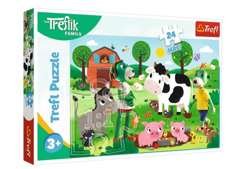 Puzzle 24 Maxi Rodzina Treflików Trefliki na wsi Trefl 14361