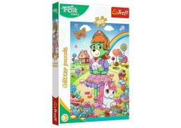 Puzzle z brokatem Rodzina Treflików 100 el. Brokatowe Trefliki Trefl 14833