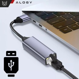 Przejściówka USB do Ethernet Adapter Alogy karta sieciowa LAN RJ45 GIGABIT 1000MBPS Czarna