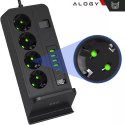 Rozgałęźnik gniazdka Alogy Plug Extender rozdzielacz adapter przedłużacz z ładowarką Qi indukcyjną 4x wtyczka EU + 4x USB + 2x U