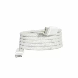 Magnetyczny kabel USB-C RollUp 1,5m, 100W, 480 Mbps, nylonowy, biały