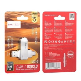 HOCO Pendrive USB A + Typ C UD10 128GB USB 3.0 - Pamięć 2w1