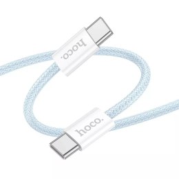 HOCO Kabel Typ C do Typ C X104 2 m Niebieski PD 60W QC 3.0 Szybkie Ładowanie