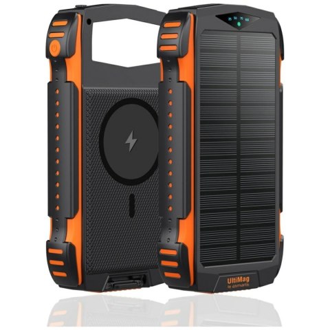 4smarts Powerbank Solarny TitanPack Rugged UltiMag 20000mAh black/czarny 496560