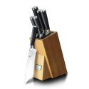 BERLINGER HAUS 6 PCS KNIFE SET WITH BAMBOO STAND ZESTAW NOŻY 6 EL. Z BAMBUSOWYM STOJAKIEM BLACK ROYAL [79459]