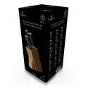 BERLINGER HAUS 6 PCS KNIFE SET WITH BAMBOO STAND ZESTAW NOŻY 6 EL. Z BAMBUSOWYM STOJAKIEM BLACK ROYAL [79459]