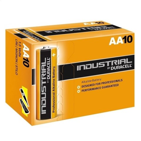 DURACELL INDUSTRIAL BATTERY ALKALINE LR06/AA MN1500 10*PAK