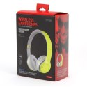 FREESTYLE SŁUCHAWKI NAUSZNE BLUETOOTH SŁUCHAWKI BEZPRZEWODOWE BLUETOOTH Z MIKROFONEM GREEN GREY [43051]