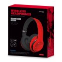 FREESTYLE SŁUCHAWKI NAUSZNE BLUETOOTH Z MIKROFONEM FM MP3 AUX HEADSET RED [43684] TE