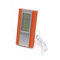 FIESTA DIGITAL WEATHER STATION LCD WIRED SENSOR ORANGE [43572]