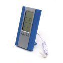 FIESTA DIGITAL WEATHER STATION LCD WIRED SENSOR STACJA POGODY Z WYŚWIETLACZEM LCD I CZUJNIKIEM PRZEWODOWYM BLUE [43570]