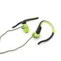 FIESTA EARPHONES BLUETOOTH + SELFIE SHUTTER SŁUCHAWKI PRZEWODOWE Z MODUŁEM BLUETOOTH I WYZWALACZEM SELFIE GREEN [43515] TE