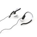 FIESTA EARPHONES BLUETOOTH + SELFIE SHUTTER SŁUCHAWKI PRZEWODOWE Z MODUŁEM BLUETOOTH I WYZWALACZEM SELFIE WHITE [43517] TE