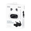 FREESTYLE BLUETOOTH V5.0 EARPHONES SPORT TWS + CHARGING STATION SŁUCHAWKI SPORTOWE ZE STACJĄ ŁADUJĄCĄ BLACK [45143]