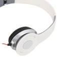 FREESTYLE HI-FI STEREO HEADPHONES SŁUCHAWKI HI-FI STEREO Z MIKROFONEM AUDIOBEAT WHITE [41866] TE