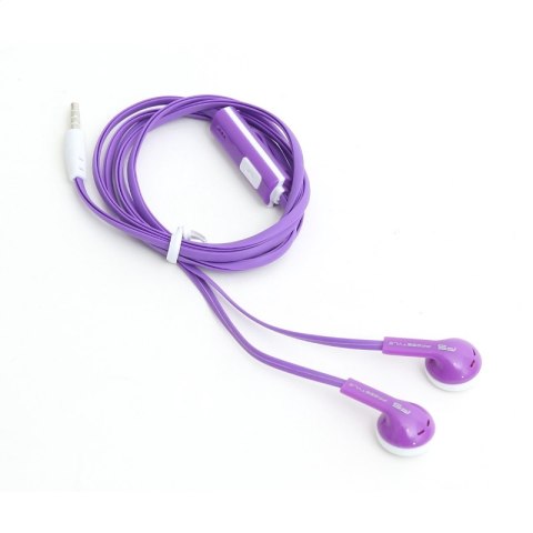 FREESTYLE IN-EAR EARPHONES + MIC SŁUCHAWKI DOUSZNE Z MIKROFONEM VIOLET [42080] TE