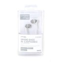 FREESTYLE IN-EAR EARPHONES + MIC SŁUCHAWKI DOUSZNE Z MIKROFONEM WHITE [42705] TE