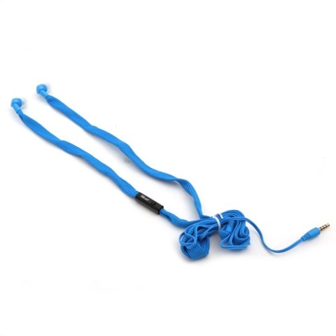 FREESTYLE SHOELACE EARPHONES + MIC SŁUCHAWKI DOUSZNE Z MIKROFONEM SHOELACE FH2112 BLUE [42777]