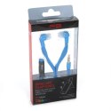 FREESTYLE SHOELACE EARPHONES + MIC SŁUCHAWKI DOUSZNE Z MIKROFONEM SHOELACE FH2112 BLUE [42777]