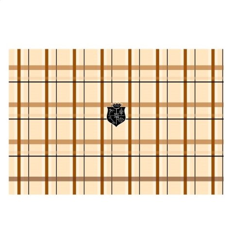 G-CUBE NOTEBOOK SKIN NAKLEJKA NA NOTEBOOK GSP-19B MAD FOR PLAID BROWN TE