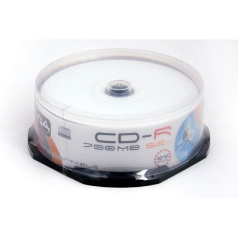 FREESTYLE CD-R 700MB 52X FF WHITE INKJET PRINTABLE CAKE*25 [40192]