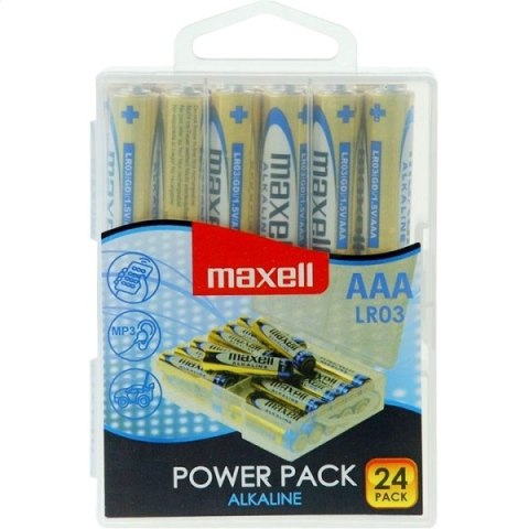 MAXELL BATTERY ALKALINE LR03/AAA POWER PACK*24 790268.04.CN