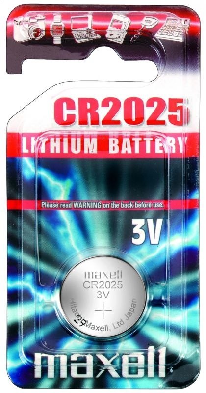 MAXELL BATTERY CR2025 BLISTER*1 11239200