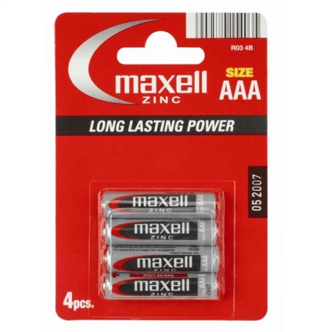 MAXELL BATTERY MANGANESE/ZINC R03/AAA BLISTER*4 774407.04.EU