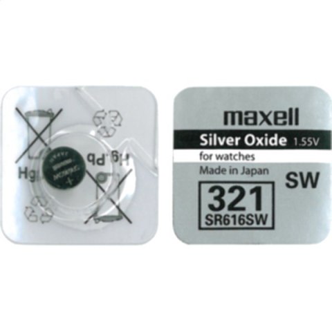 MAXELL BATTERY SR616SW SR COIN [321] BLISTER*1 10292800