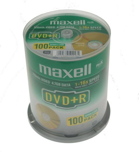 MAXELL DVD+R 4,7GB 16X CAKE*100 275641.30.GB