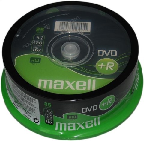 MAXELL DVD+R 4,7GB 16X CAKE*25 275525.22.TW