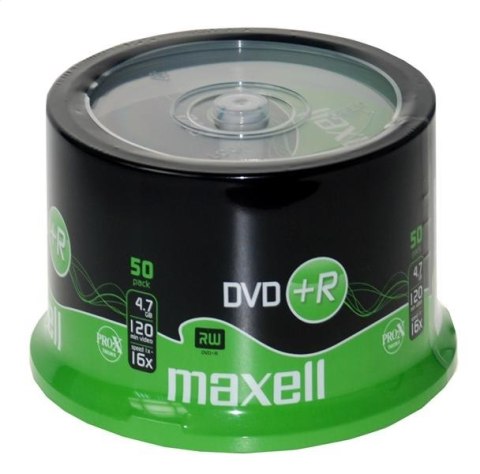 MAXELL DVD+R 4,7GB 16X CAKE*50 275640.30.TW