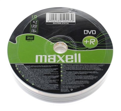 MAXELL DVD+R 4,7GB 16X SP*10 275734.30.TW