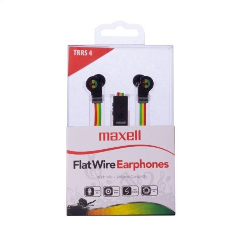 MAXELL EARPHONES FLAT WIRE RASTA 303998.00.CN