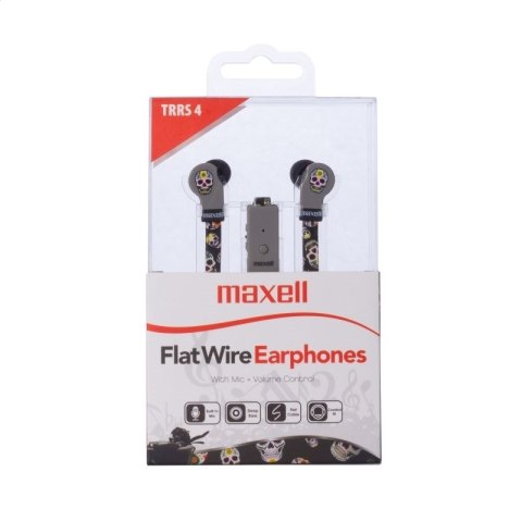 MAXELL EARPHONES FLAT WIRE SKULL 303999.00.CN