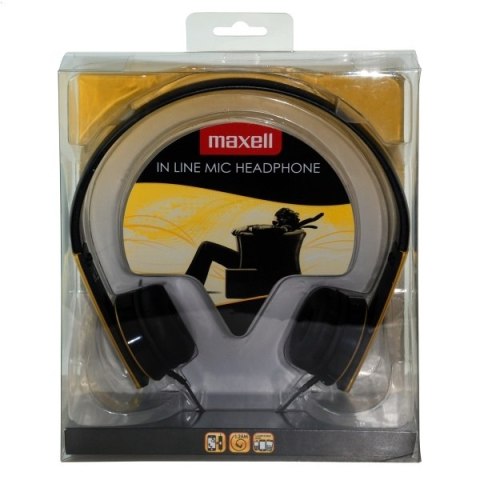 MAXELL SŁUCHAWKI/HEADPHONES HP WITH MIC MOBILE YELLOW 303571.00.CN