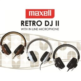 MAXELL SŁUCHAWKI/HEADPHONES RETRO DJ2 HP-600 MIC WHITE 303631.00.CN EOL