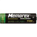 MEMOREX RECHARGEABLE ACCUMULATOR 1100mAh HR6 R6/AA x 4 BL Ready Budget DECT A0785