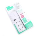 OMEGA CHARGER FAMILY 6-PORT USB 4,5A W/SWITCH WHITE [42094]