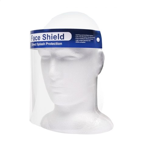 OMEGA FULL FACE SHIELD MASK PRZYŁBICA CLEAR FLIP UP VISOR DUSTPROOF PROTECTION SAFETY WORK 1 PCS BAG [45324]