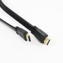 OMEGA HDMI CABLE KABEL FLAT KABEL HDMI v.1.4 FLAT 4K RESOLUTION SUPPORTED 1.5M BLACK BLISTER [41847]