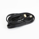 OMEGA HDMI CABLE KABEL FLAT KABEL HDMI v.1.4 FLAT 4K RESOLUTION SUPPORTED 5M BLACK BLISTER [41849]