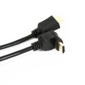 OMEGA HDMI CABLE KABEL GOLD ANGULAR KABEL HDMI v.1.4 GOLD ANGULAR 1.5M BLACK BLISTER [41855]